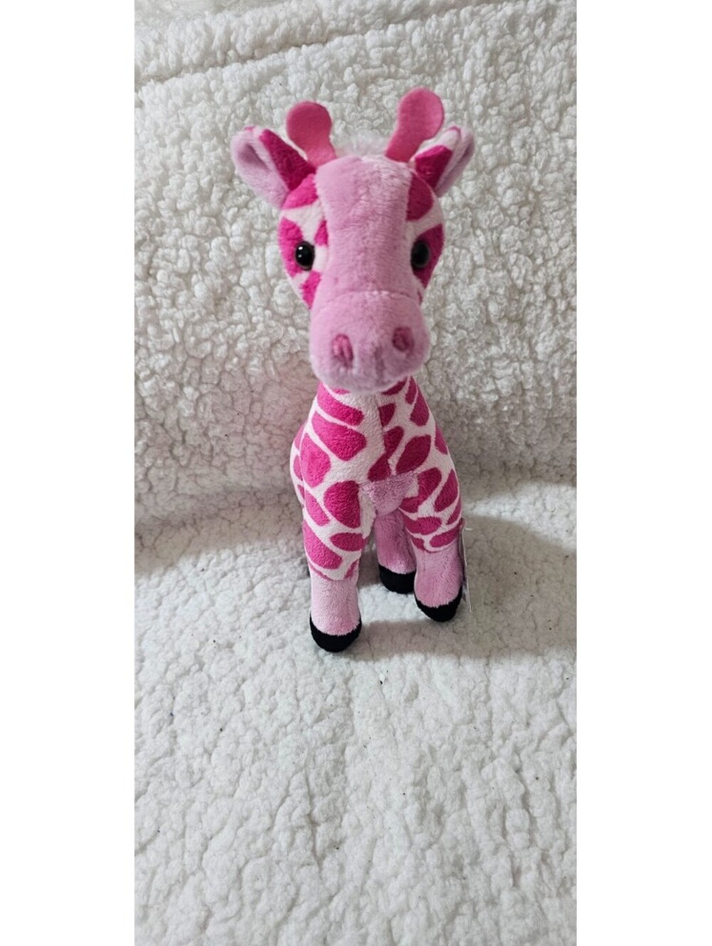 New Adventure Planet Giraffe Plush Toy Spotted Pink Stuffed Animal Standing 11"